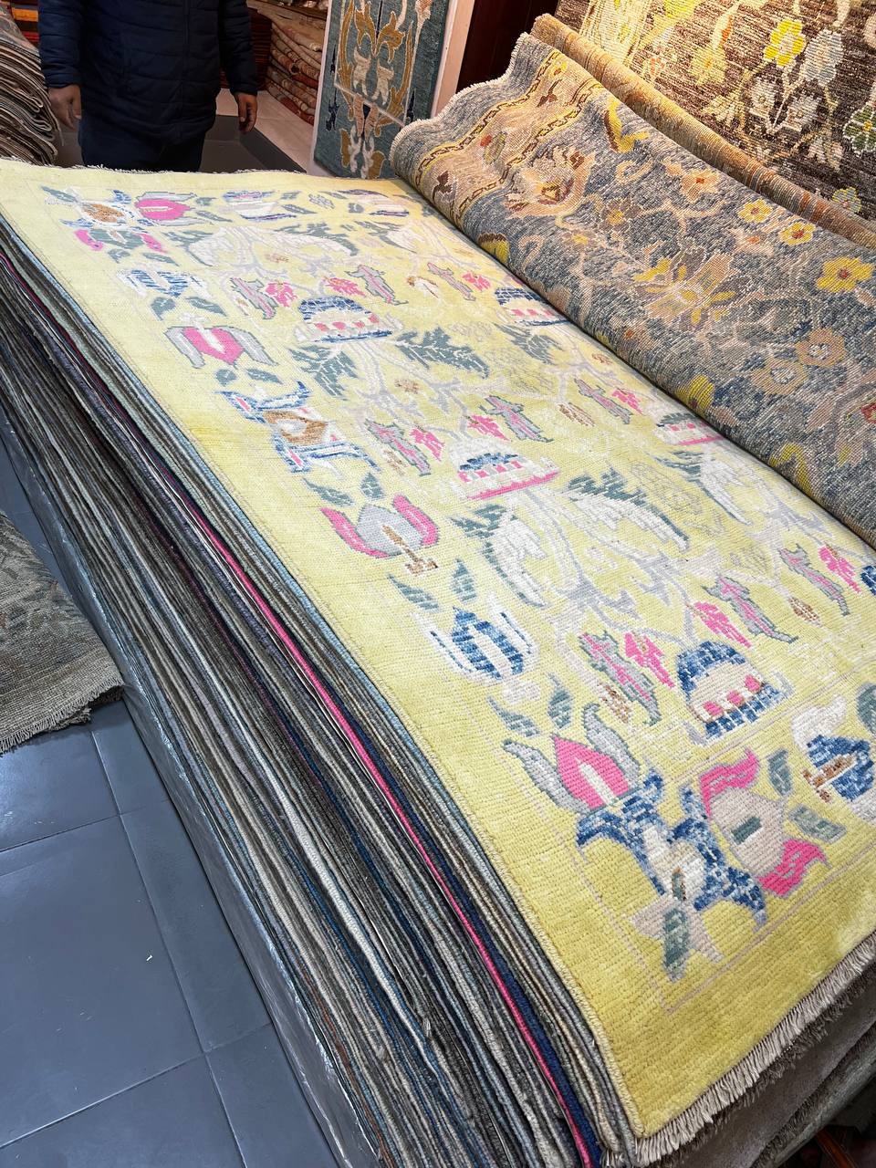 فرش ماشینی طرح سلطان آباد