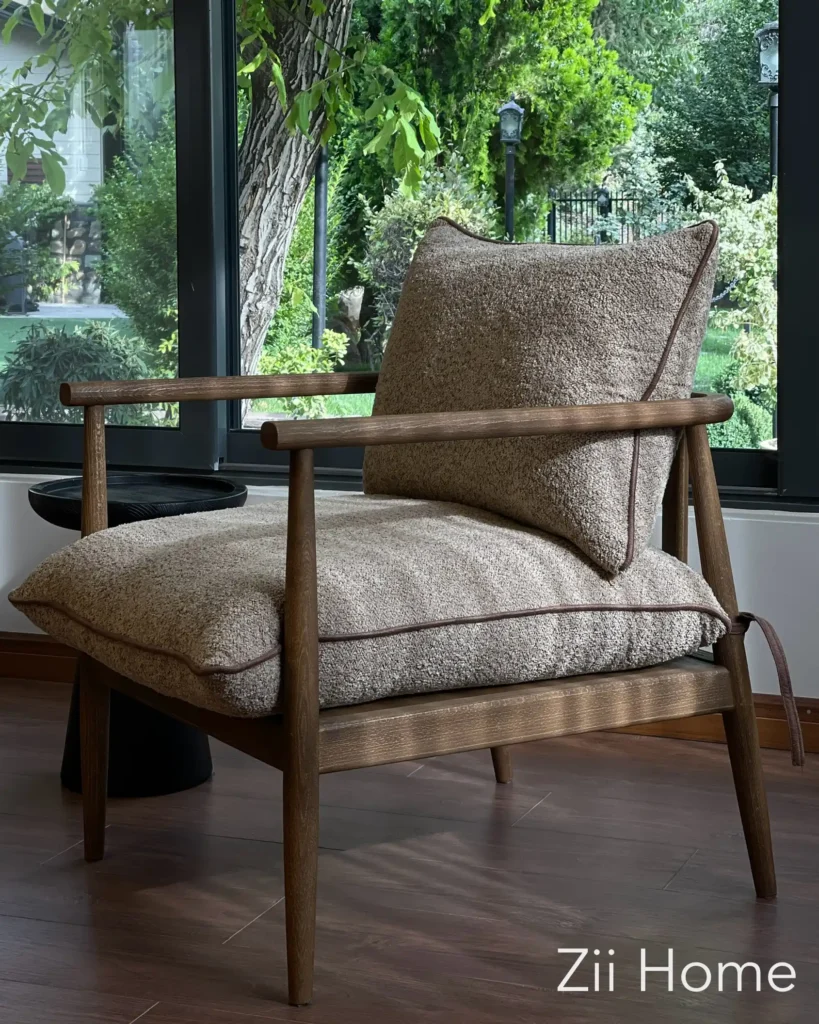 مبلمان خاص zii home | مبل راحتی چوبی